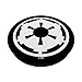 Star Wars Empire Emblem Simple Black And White PopSockets Adhesive PopGrip