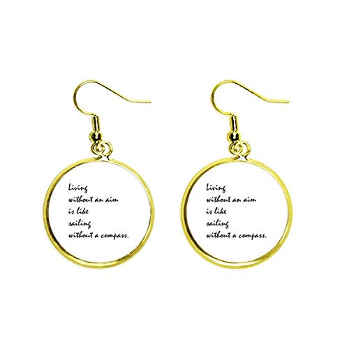 Ear Dangle Golden Drop Earring pendientes versátiles para eventos y diario