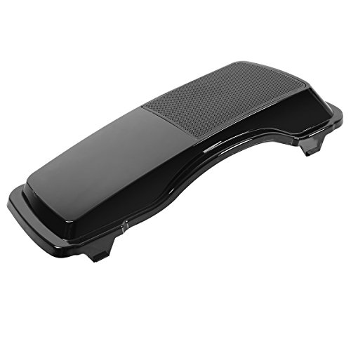 Cubiertas rígidas Vivid Black para maletas laterales con rejillas para altavoces de 6 x 9 pulgadas, compatible con Harley Davidson Touring 1993-2013 miniatura 4