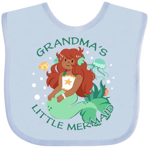 inktastic Grandma's Little Mermaid Baby Bib