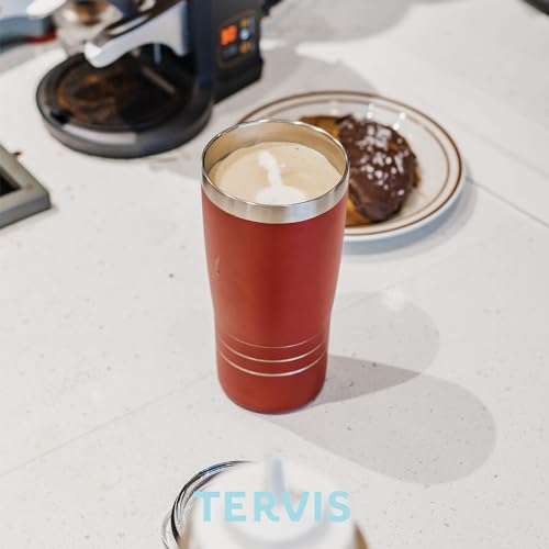 Tervis Traveler Powder Coated Stainless Steel Triple Walled Insulated Tumbler Travel Cup Keeps Drinks Cold & Hot, 20oz, Onyx Shadow - image 8