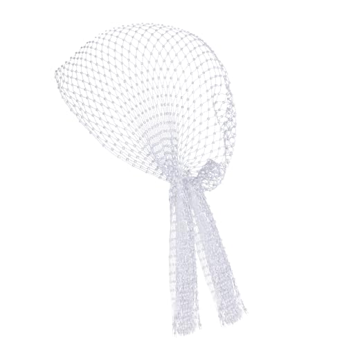 Rhinestone Mesh Headband Head Wrap Head Scarf Bandana Hair Scarf Turban Head Covering Headpiece for Women Girls Hair Styling Holiday Rave Disco Hippie Decor(White)