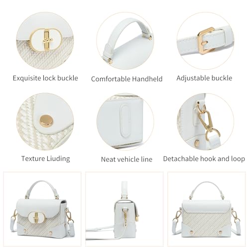 Image of Women's Recycled Leather Top Handle Tote Crossbody Work Bag