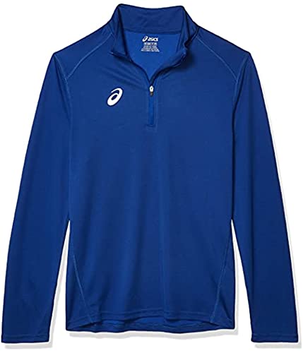 ASICS Circuit 2 1/4 Zip, Team Royal, x Small
