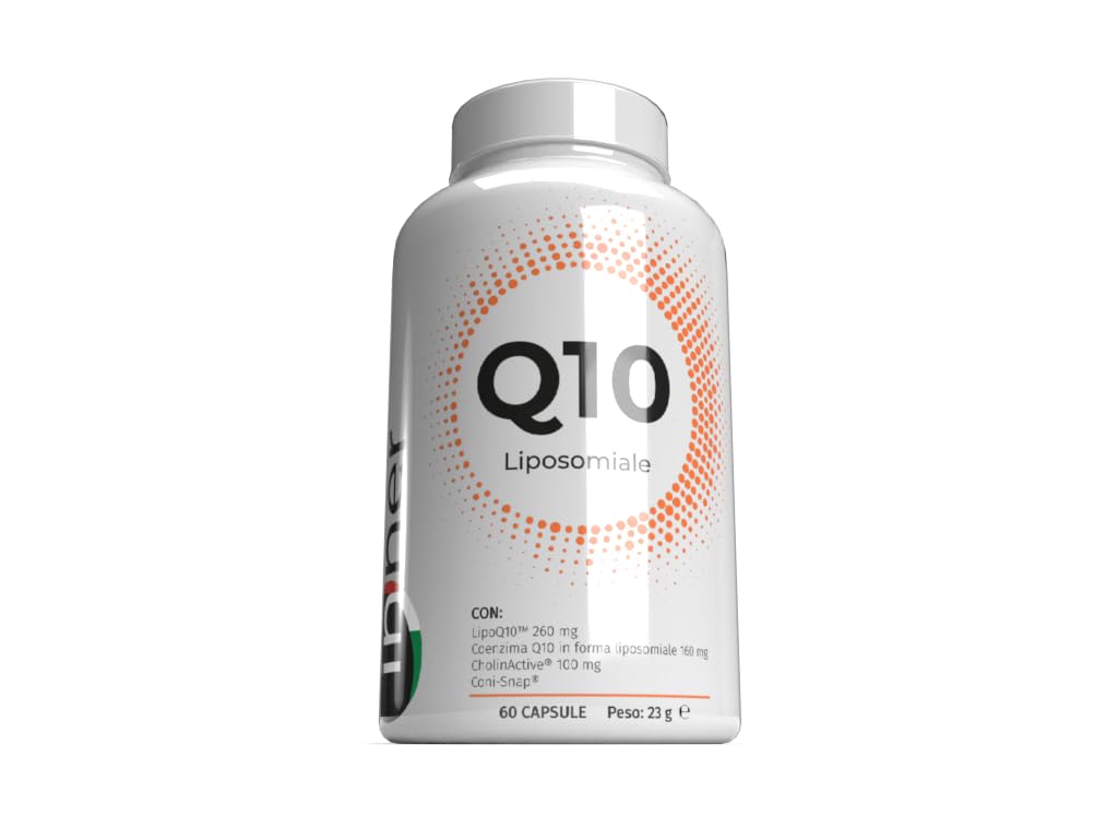 Inner Q10 Liposomiale 60 cps - Integratore Coenzima Q10 ad Alta Biodisponibilità per Azione Antiossidante, Energia Cellulare, Cuore e Performance