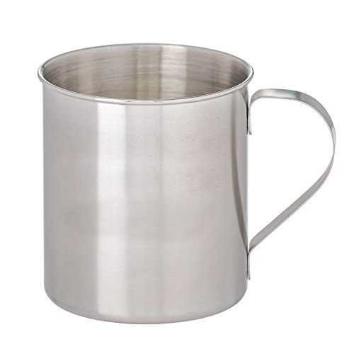 Thirsty Rhino Seles, Stainless Steel Moscow Mule Mug, Brushed Silver Finish, 12 oz