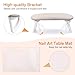 Subay Arm Rest for Nails Tech, Foldable PU Leather Nail Arm Rest for Acrylic Nails Cushion Hand Holder, Hand Rest Pillow Nail Art Accessories Tool for Manicure Pedicure Salon Home Use - Light Brown
