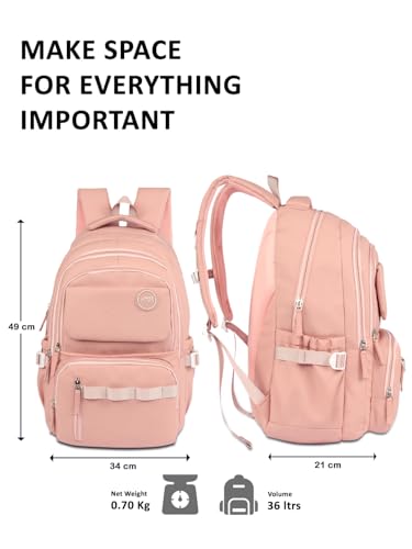 Image of Lavie Sport stellar Laptop Backpack | 36 Liters | Fits Upto 16 Inch | Laptop Compatiable | Rain Cover | Gift for Biys & Girls
