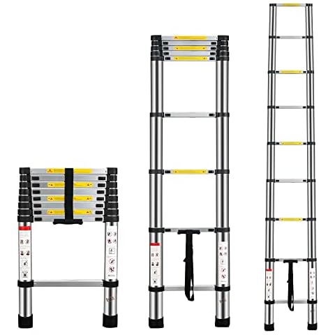 Multibao 8.5Ft Telescopic Ladder with 150kg Capacity Cover