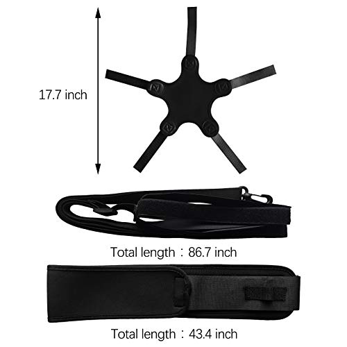 Kai Xin Solo Soccer Trainer, Football Volleyball Rugby Kick Training AidsSolo Skill Practice Equipment for Kids Adult with Elastic Adjustable Waist Belt,Fits Size 3,4,5 Footballs Volleyball Rugby