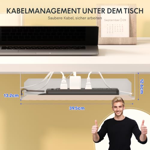 FLEXISPOT Höhenverstellbarer Schreibtisch Basic 120x60cm – Ansicht 6