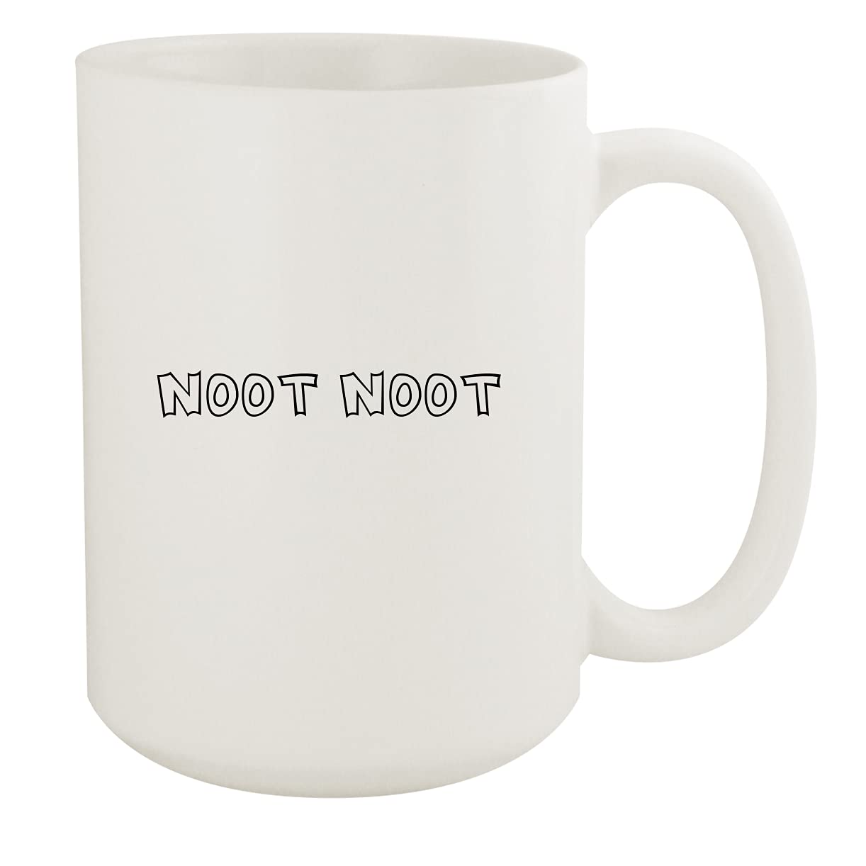 Noot Noot - 15oz White Ceramic Coffee Mug, White