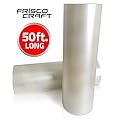 Frisco Craft C-370 Transfer Roll 12" x 50 Feet Clear Lay Flat | Application Tape Perfect for Self Adhesive Vinyl for Signs Stickers Decals Walls Doors Windows