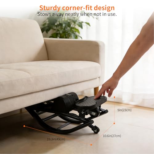 Image of The Rock Stepper Machine with Resistance Bands-Side to Side Stepper for Exercise at Home,3D Rocking Stepper for Hip Mobility&Posture Correction,Low-Impact Full Body Workout with Digital Monitor