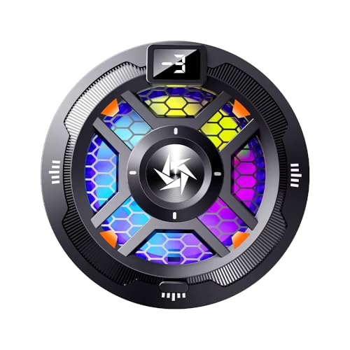 Image of BKN SL-18 Ultra Fast -3 degree Cooling Mobile AC Fan Magnetic Radiator | 2 Gears Cooling Type C USB Powered Fan Cooling Radiator Game Cooler for Mobile Phone Gaming, Live Streaming