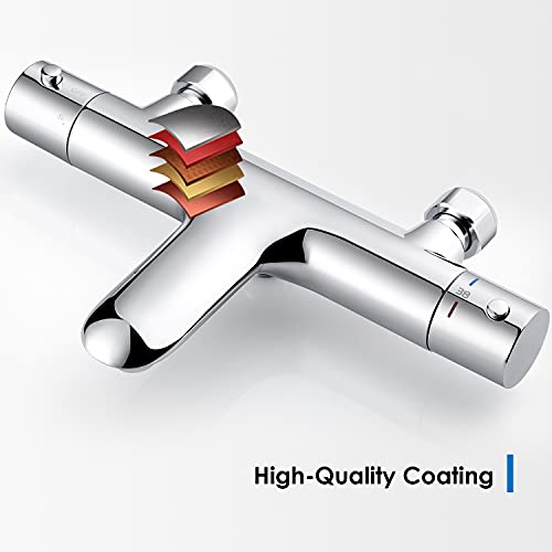 Grifo-Termostatico-para-Banera-y-Ducha-de-Laton-Grifo-Termostatico-Ducha-con-dos-salidas-de-agua-Grifo-de-Banera-Termostatico-con-Boton-de-Seguridad-de-38-Cromo