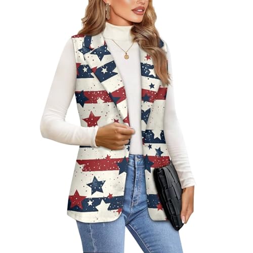 Suit Vest for Women V Neck Single Button Soft Waistcoat Lightweight Sleeveless Casual Workout Jacket Top Size S-5XL2