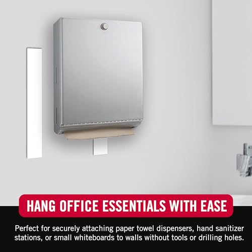 VELCRO Brand Industrial Strength Fasteners | Stick-On Adhesive | Professional Grade Heavy Duty Strength Holds up to 10 lbs on Smooth Surfaces | Indoor Outdoor Use | 15ft x 2in Tape, White