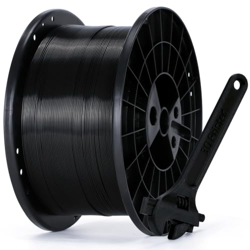Image of RepRapper Black 5KG PLA+ (PLA Plus) 1.75mm 3D Printing Filament,Large Spool | Extra Strong,MPLA (Modified PLA),Large Spool for 3D Printer,Tough&Impact Resistant,±0.03mm Accuracy,11lbs (5kg)