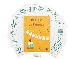 Friendly Fox Fotogirlande 1. Geburtstag Bilderrahmen