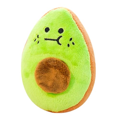 YNPQTDS Avocado Plüsch Für Hunde Plüsch 10x13 cm Haustierplüschspielzeug Plüschspielzeug Für Hunde Weiches Avocado Kauenspielzeug Für Kautraining Welpen Innen Außenbereich