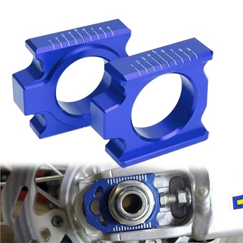 Bloques de eje de ajuste de cadena trasera CNC aluminio anodizado para CRF 2