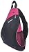 Produktbild Manhattan Dashpack Notebookrucksack für Tablets und Notebooks bis 12" schwarz/pink mit einem Schultergurt