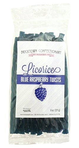 Blue Raspberry Licorice - FAT FREE Old Fashioned Gourmet Licorice Twists - A Must Try Quality Licorice Candy with Unique Flavor Unlike Any Other - 8 oz. bag