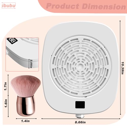 Extractor de Polvo para Uñas con Ventilador y Velocidad Ajustable miniatura 2