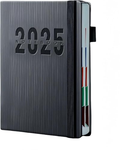 蒠 XPW[ 2025 蒠 2025 1n܂蒠 A5 XPW[ VXe蒠200 400y[W L rWlX蒠 vi[ VXem[g_CA[ 4v }X[ A5TCYVXe蒠 2025 (ubN,Ba