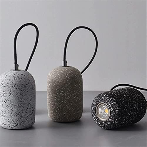 Suspension LED style industriel avec abat-jour en ciment pour déco rétro - 6