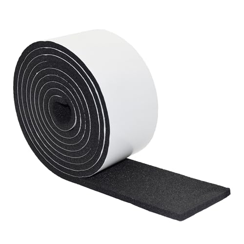 Image of DOBTIM Pipe Insulation Foam Wrap Tape, Self Adhesive with High Resilience for Pipe Insulation Wrap 13 Ft Long x 4 Inch Wide x 3 /8 Inch Thick