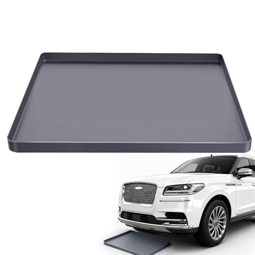 Oil Drip Mat for Under Car,34"x22" Silicone Oil Spill Mats for Garage, Waterproof Oil Drip Pan with 0.71'' Raised Edge,Reusable Driveway Oil Change Mat,Protect Garage Surface from Spill & Staink-Grey