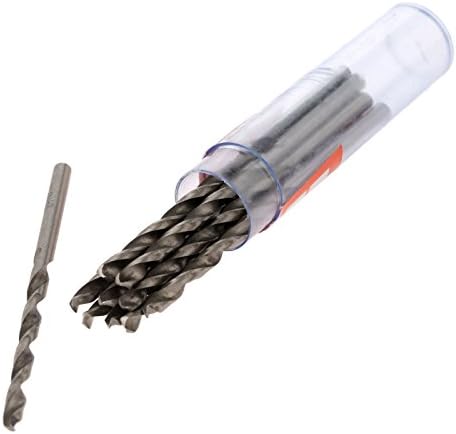 Mtsooning HSS Twist Drill Bit 10 Pcs 3mm Micro Straight Shank Electrical Drilling Tool