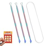Shimmeroo 3Pcs Lottery Ticket Scratcher Tool, Multi-use Metal Lottery Ticket Scratcher Tool Lotto Scratch Label Scraper for Tickets Stickers Labels Films Remove Pin Numbers on Present Cards
