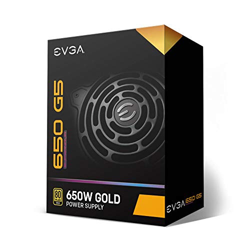 EVGA 650 G5, 80 Plus Gold 650W, Fully Modular, ECO Mode with Fdb Fan, 100% Japanese Capacitors, 10 Year Warranty, Compact 150mm Size, Power Supply 220-G5-0650-X1 - Thumbnail 7