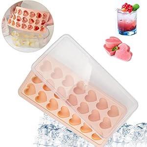 Dgn Herz Eiswürfelform mit Deckel 21-Cavity