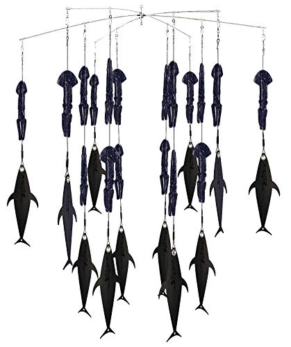 Fish Razr FlapZ and Squid Dredge - Offshore Teaser Fishing Lure Bait and Teaser, 38