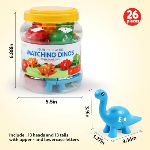 Image of TSYAN Matching Letters Counting Dinosaur Toys