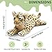 VYUSIT Cheetah Stuffed Animal Giant Leopard Stuffed Animal Large Realistic Stuffed Cheetah Stuffy Jaguar Plush Toy Birthday for Kids Girls 19