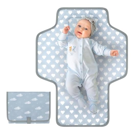 Accmor Portable Diaper Changing Pad, Waterproof Baby Changing Mat, Foldable Travel Diaper Changing Pads for Baby, Baby Essentials Shower Registry Gifts