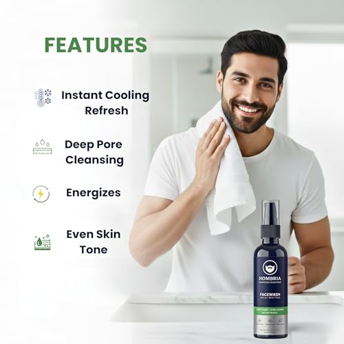 Image of Face Wash for Men | Fight Acne & Pimples, Brighten Skin, Deep Pore Cleansing, Oil Control, Instant Cooling Refreshing Feel - Multi-Action Formula ; All Type Skin ; 150 ml ; Pack of 2 ( 2 * 150ml)