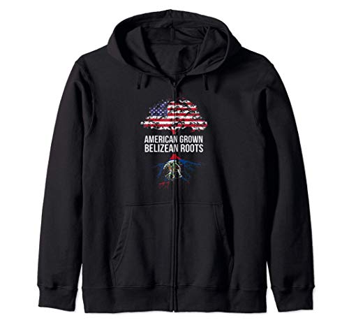 American Grown with Belizean Roots Sudadera con Capucha
