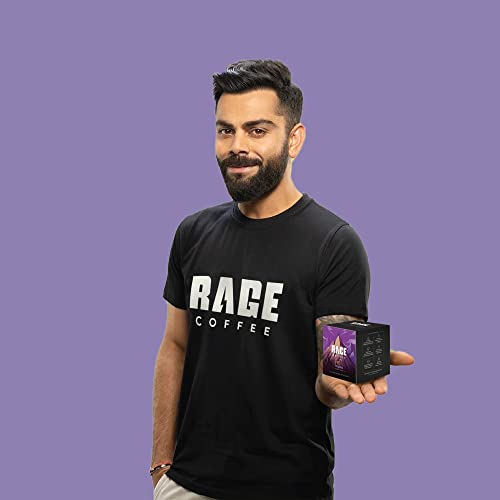Image of RAGE COFFEE - 3.25 Gms X 20 Sachet Shots Original Blend - Premium Arabica Instant Coffee (Pack Of 2), Powder