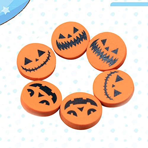 Operitacx 36pcs Halloween zucca Eraser, Carino