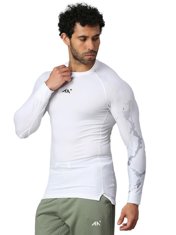 aesthetic nation Men's Full Sleeve Compression T-Shirt - Moisture-Wicking Athletic Base Layer for Gym, Running & Sports - Muscle Support & Quick-Dry Performance-picture-19