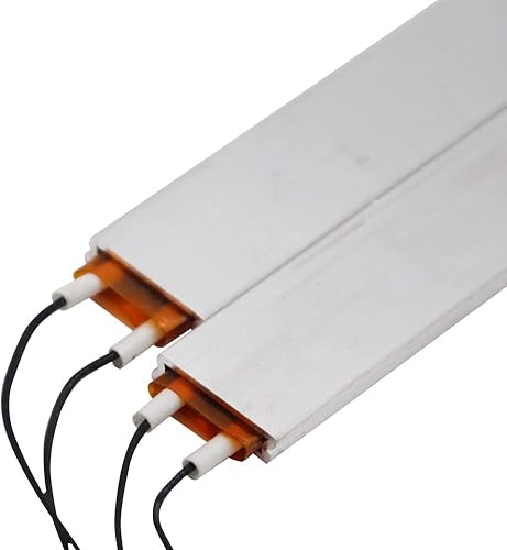 Miniatura 4 de PTC Elemento calefactor 2pcs 12V220V110V Termistor Calentador Temperatura Constante Termostato Placa Calentador (Negro-12V)