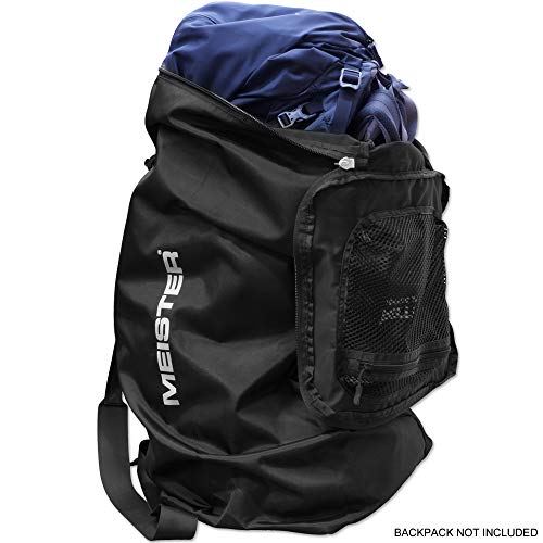 Meister Pack Duffel Bag - Protective Air Travel Case for Backpacks up to 75L - Black