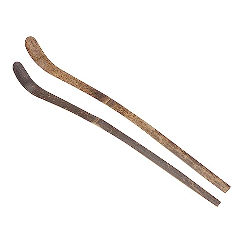 SHOWERORO 2pcs Matcha Scoop Chashaku Matcha Scooper for Tea Stirring Honey Mixing Spoon Bamboo Craft Spoon