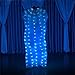 Color Changing LED Fan Luminescent Fantasy Fan Silk Long Fan Belly Dance Performance Stage Performance